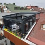 Anwendung für bewegliche Pergola und Glasbalkon 2
