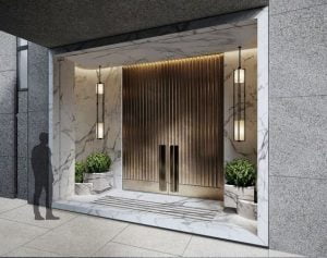 Moderne aluminium vermaakpaneeldeur 5