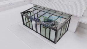 EncoArt Avtomatik Şüşə Dam + Lift və Sürüşdürmə Şüşə Sistemi