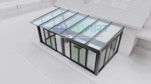 EncoArt Sabit Şüşəli Dam + + Lift və Sürüşdürmə Şüşə Sistemi