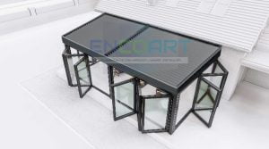 EncoArt Bioclimatic + Qatlanan Şüşə Sistemi