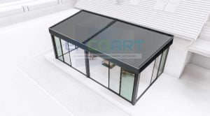 EncoArt Bioclimatic + Klassik Sürüşən Şüşə Sistemi