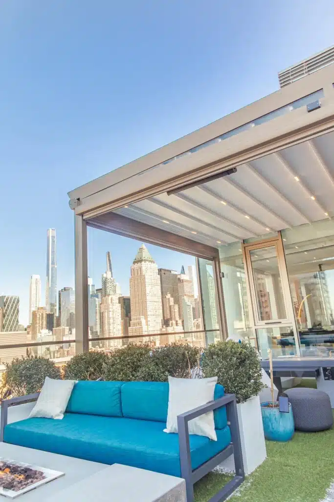 Einziehbare Pergolasysteme Automatisches Pergola-Deckensystem 4