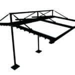 dubbelhängande pergola