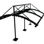 dubbelsidig hängande radiell pergola