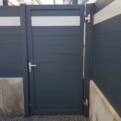 Puerta peatonal de jardín de aluminio modelo 8