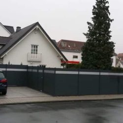 Puertas de entrada de jardín modernas de aluminio, modelos Francia