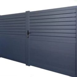 Puerta de entrada de jardín moderna de aluminio modelo 7