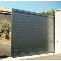 Puerta de entrada de jardín moderna de aluminio modelo Francia 2