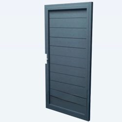Puerta peatonal de jardín de aluminio modelo 1