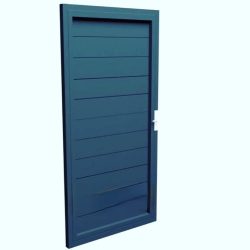 Puerta peatonal de jardín de aluminio modelo 4