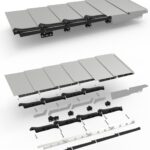 modelo de panel de techo rodante